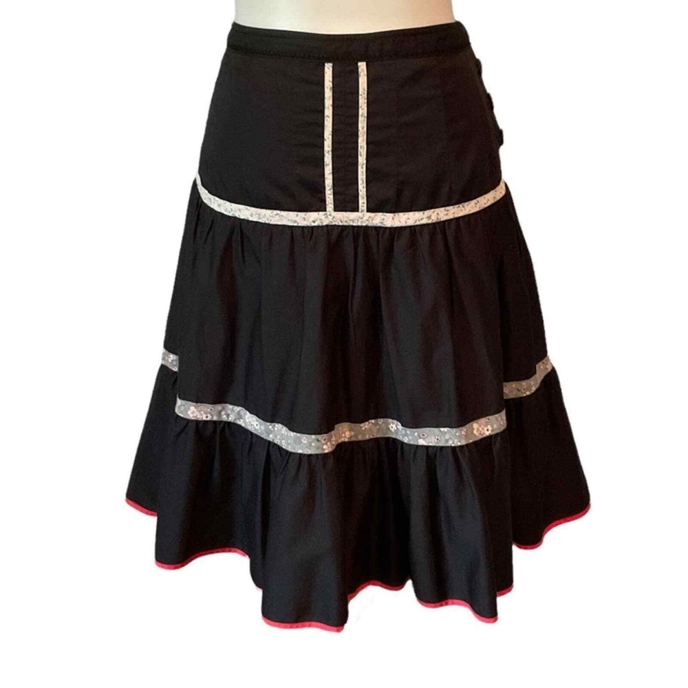Elevenses Anthropologie Tiered Skirt Size 4